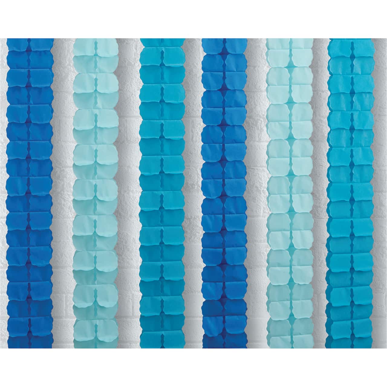 12ft. Blue Leaf Tissue Paper Garlands by Celebrate It&#x2122;